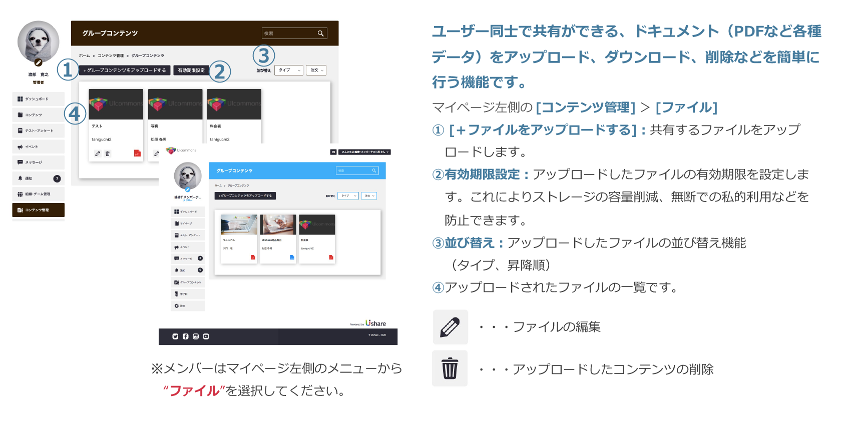ファイル機能① 無料オプション